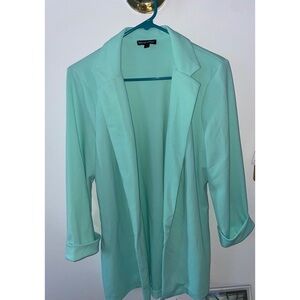 Blazer worn once in great condition. Mint Green